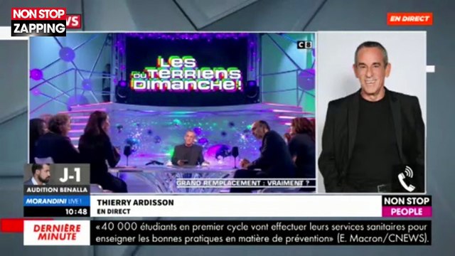 Morandini Live : Thierry Ardisson réagit au clash Hapsatou Sy/Eric Zemmour (vidéo)