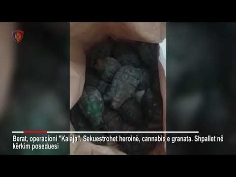 Ora News - Heroinë, hashash e granata , zbulohet magazina e drogës në Berat