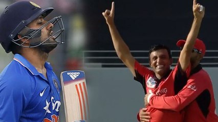 India VS Hong Kong Asia Cup 2018: Rohit Sharma out for 23 by Ehsan Khan | वनइंडिया हिंदी