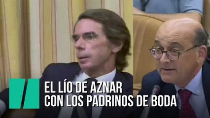 El nervioso lío de Aznar con los padrinos de boda