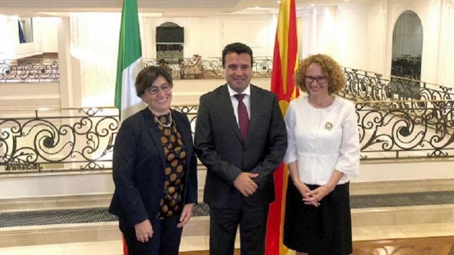 Στα Σκόπια η Υπουργός Άμυνας της Ιταλίας