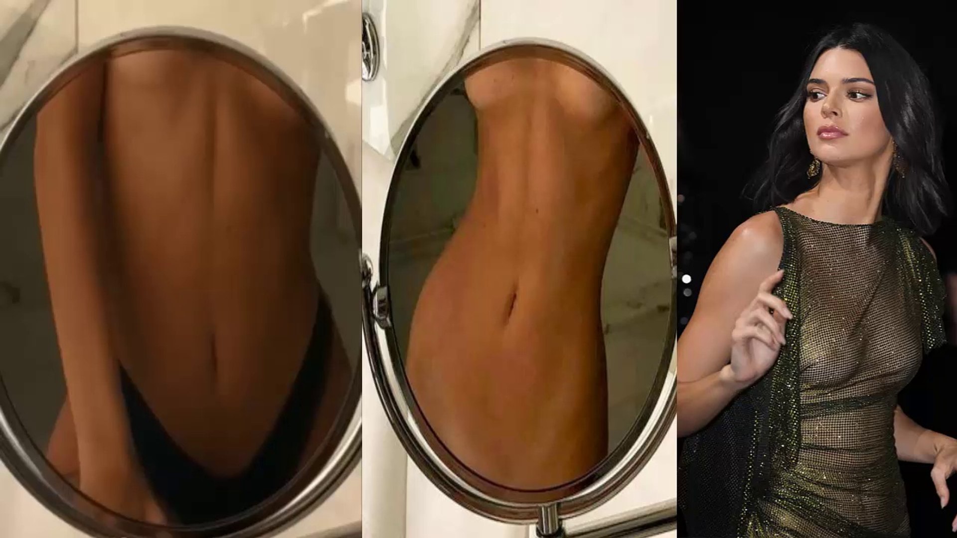 ⁣Kendall Jenner Nude Poses In The Bathroom