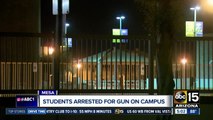 Mesa students arrested for gun on campus