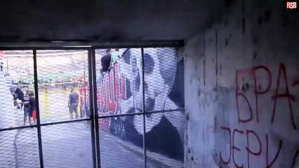 Kızılyıldız takımının sahaya çıkış tüneli