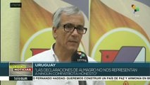 Rechaza Frente Amplio de Uruguay declaraciones de Luis Almagro