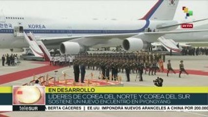 Presidente de Corea del Sur llega a Pionyang para cumbre intercoreana