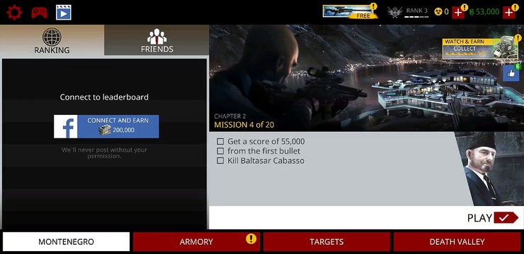 Hitman Sniper #4 - Mission Headshoot 3X Chain - Android GamePlay FHD