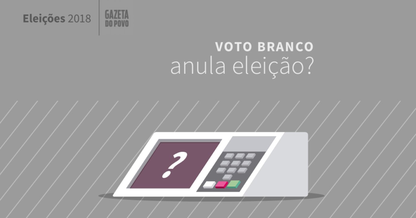 Voto branco anula eleição?