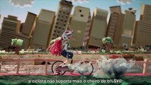 Animação denuncia poluição do rio Pinheiros, em São Paulo