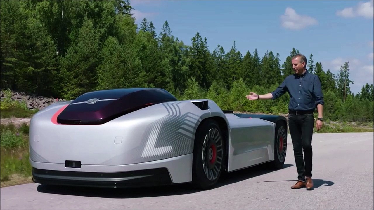 Voici le premier camion sans chauffeur ni cabine par Volvo Truck