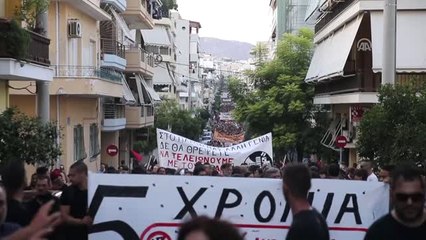 Yunanistan'da Olaylı Irkçılık Karşıtı Gösteri