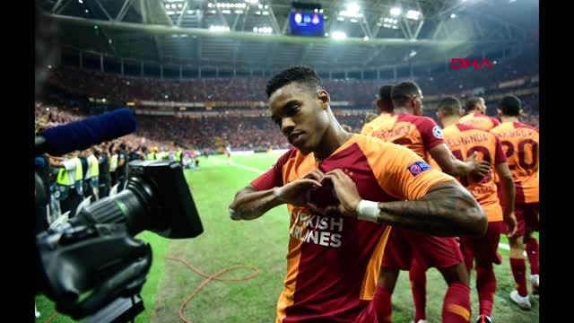 Spor Galatasaray - Lokomotiv Moskova Maçının İlk Yarısından Kareler