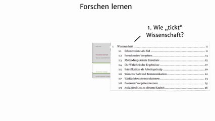Forschen lernen: Blick ins Buch