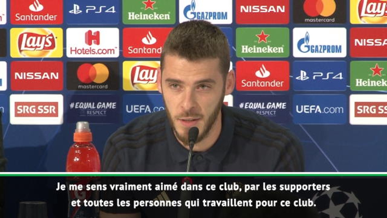 Groupe H - De Gea : "Je me sens vraiment aimé à Manchester United"
