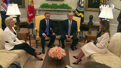 Trump e a base militar na Polônia