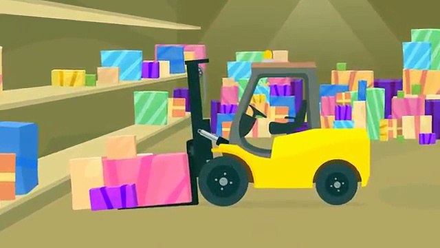 Мультфильм про машинки - Доктор Машинкова - Автопогрузчик и дед Мороз - новогодние мультфильмы