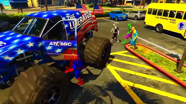 АВТОБУСЫ И МАШИНКИ С ЧЕЛОВЕК ПАУК ДЕТСКИЕ МУЛЬТИКИ С МАШИНКАМИ