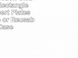 Kaya Collection  Clear Plastic Rectangle SaladDessert Plates  Disposable or Reusable