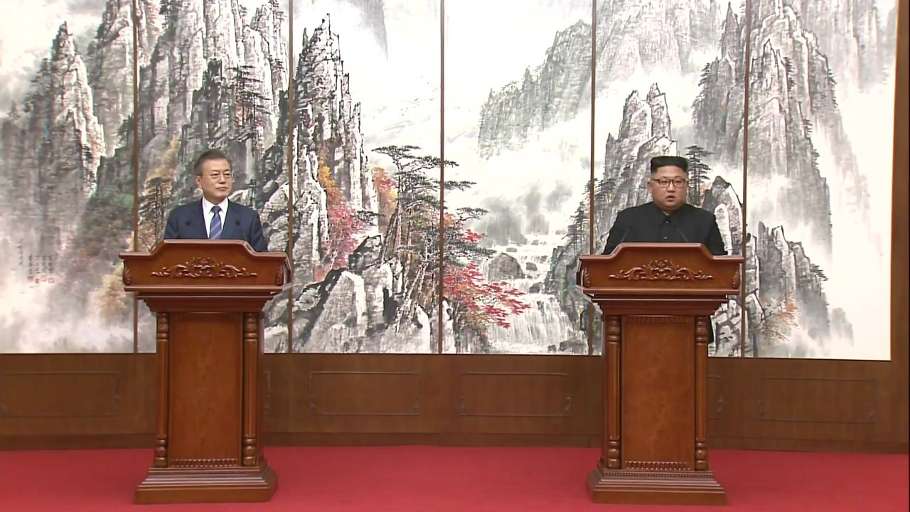 남북 정상, 공동 기자회견 / YTN