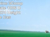 Carlisle KL10202 Kingline Melamine 3Compartment Plate 1006 Diameter x 074 Height White