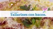 Como hacer tallarines con bacon y nueces