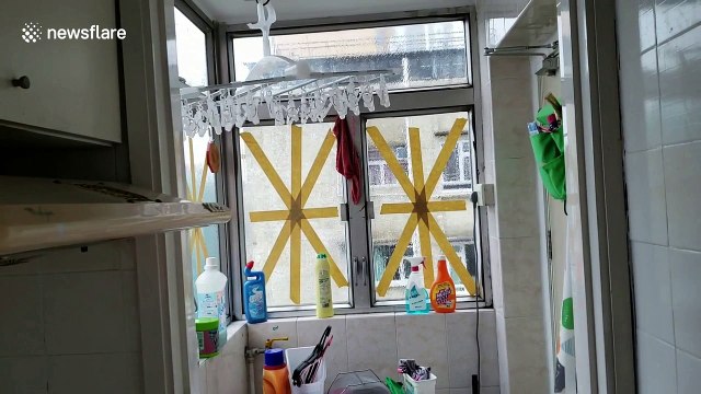 Video shows building shaking in Hong Kong during Typhoon Mangkhut