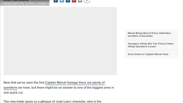 Captain Marvel Trailer Seems to Imply That Jude Law's Character Turns Out to Be The Villain