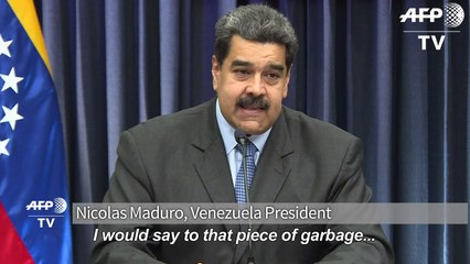 Trash talk: Venezuela's Maduro fires volley at OAS chief