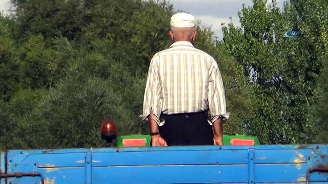 Römorkta ayakta yolculuk yaptı, kendisini görüntüleyen gazeteciye el salladı