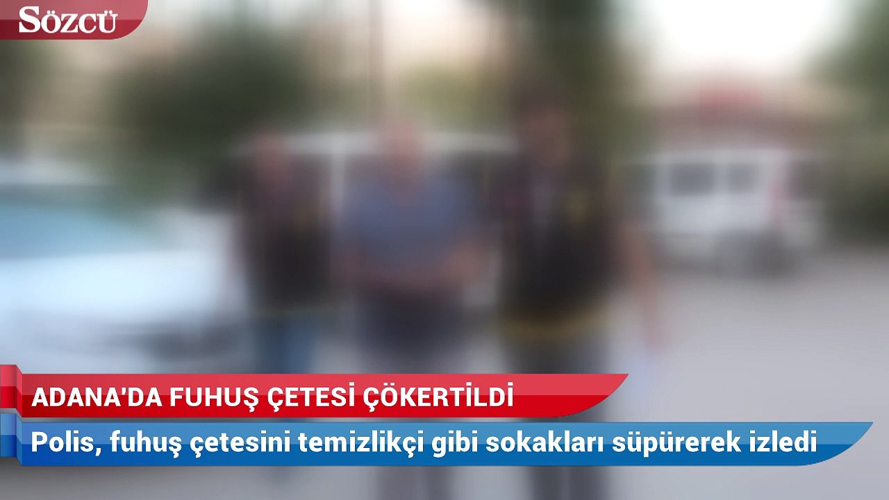 Polis, fuhuş çetesini çökertmek için temizlikçi gibi sokakları süpürmüş