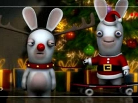 les lapins encore plus cretins fetent noel