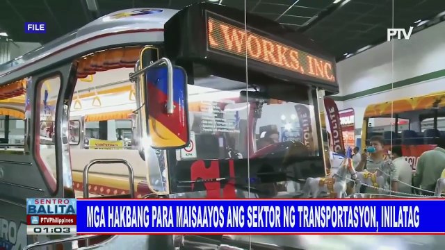 Mga hakbang para maisaayos ang sektor ng transportasyon, inilatag