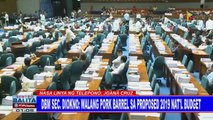 DBM Sec. Diokno: Walang pork barrel sa proposed 2019 national budget