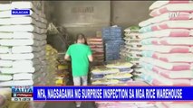 NFA, nagsagawa ng surprise inspection sa mga rice warehouse