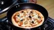 Naan Pizza (Without Oven) - Chicken Tikka Naan Pizza Recipe - Kitchen With Amna