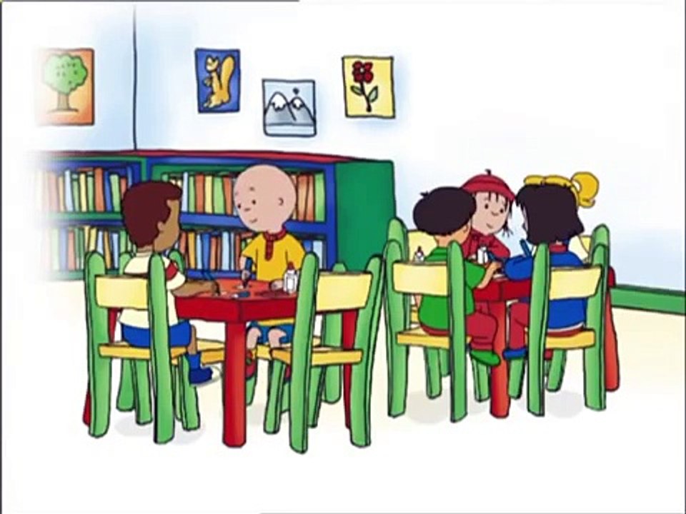 Caillou Folge 104 Das Fingerpuppenspiel, Caillou hat schlechte Laune