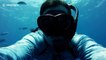 Diver comes face-to-face with hungry bull sharks