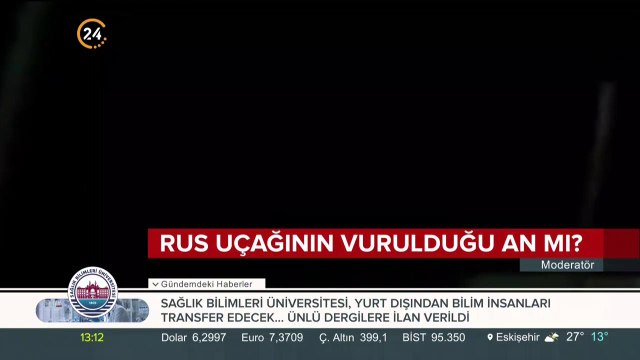 Rus uçağının vurulma anı kamerada