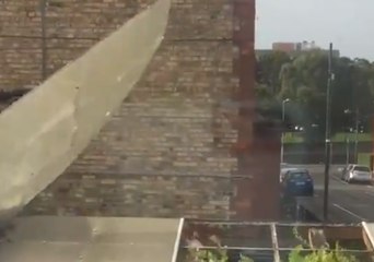 Wind Rips Roof Off Shed as Storm Ali Hits Dublin