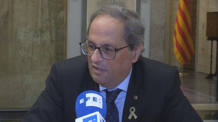 Torra "no aceptará" un referéndum de autogobierno y pide a Sánchez que concrete propuesta de Estatut
