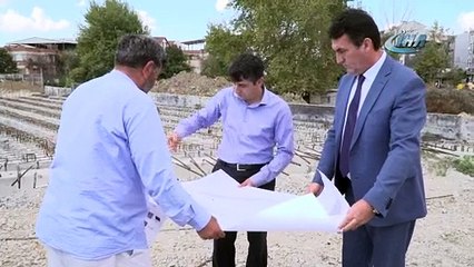 İki mahalleyi birleştirecek köprü hızla yükseliyor