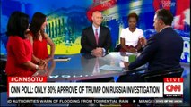 Panel on CNN Poll: Only 30% approve of Donald Trump on Russia investigation. #CNN #News #CNNSOTU #RussiaProbe #Russia