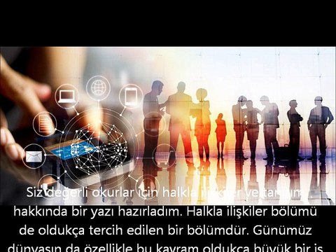 Halkla İlişkiler Ve Tanıtım