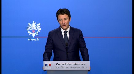 Compte rendu du Conseil des ministres du 19 septembre 2018