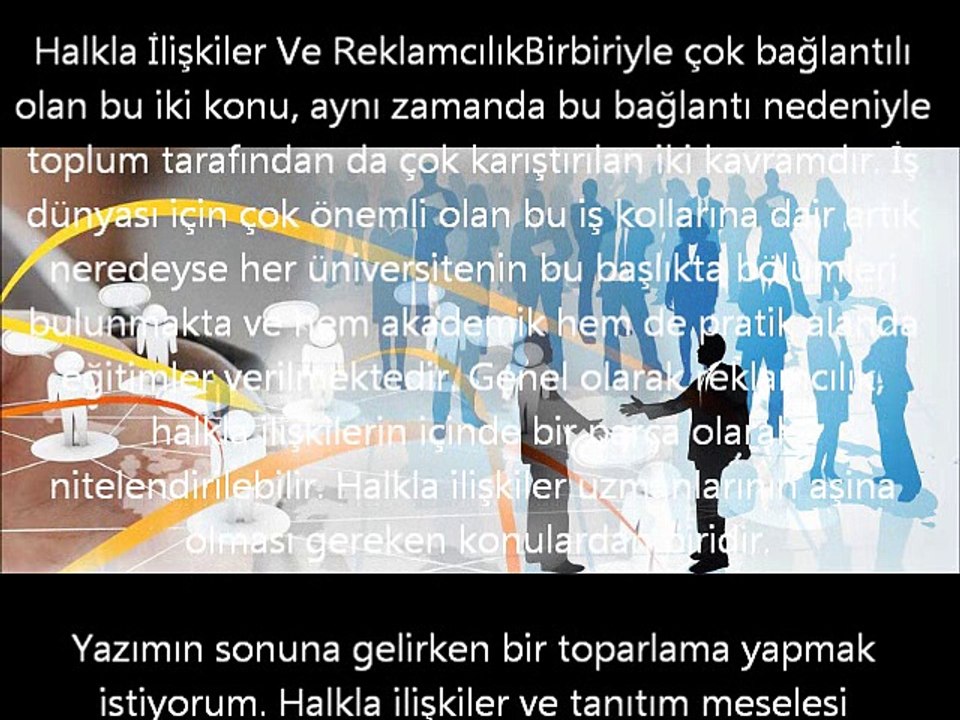 Halkla İlişkiler Ve Reklamcılık