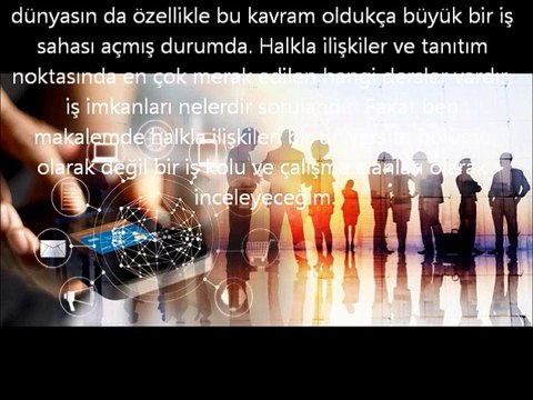 Halkla İlişkiler Ve Tanıtım