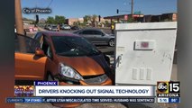 Drivers knocking out traffic signals in the Valley, causing millions of dollars in damage