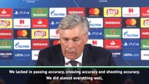 Ancelotti criticises Napoli 'accuracy' after draw in Belgrade