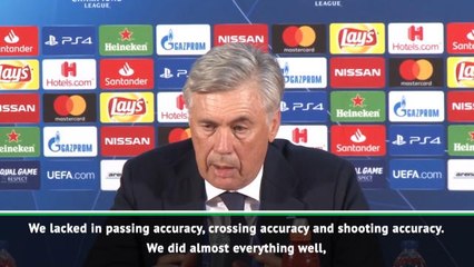 Ancelotti criticises Napoli 'accuracy' after draw in Belgrade