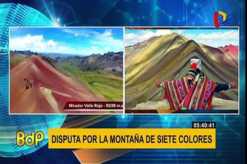 Cusco: continúa disputa por la montaña de Siete Colores